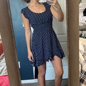 Mini polka dot dress